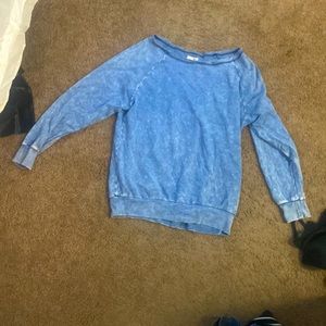 Off the shoulder sweatshirt